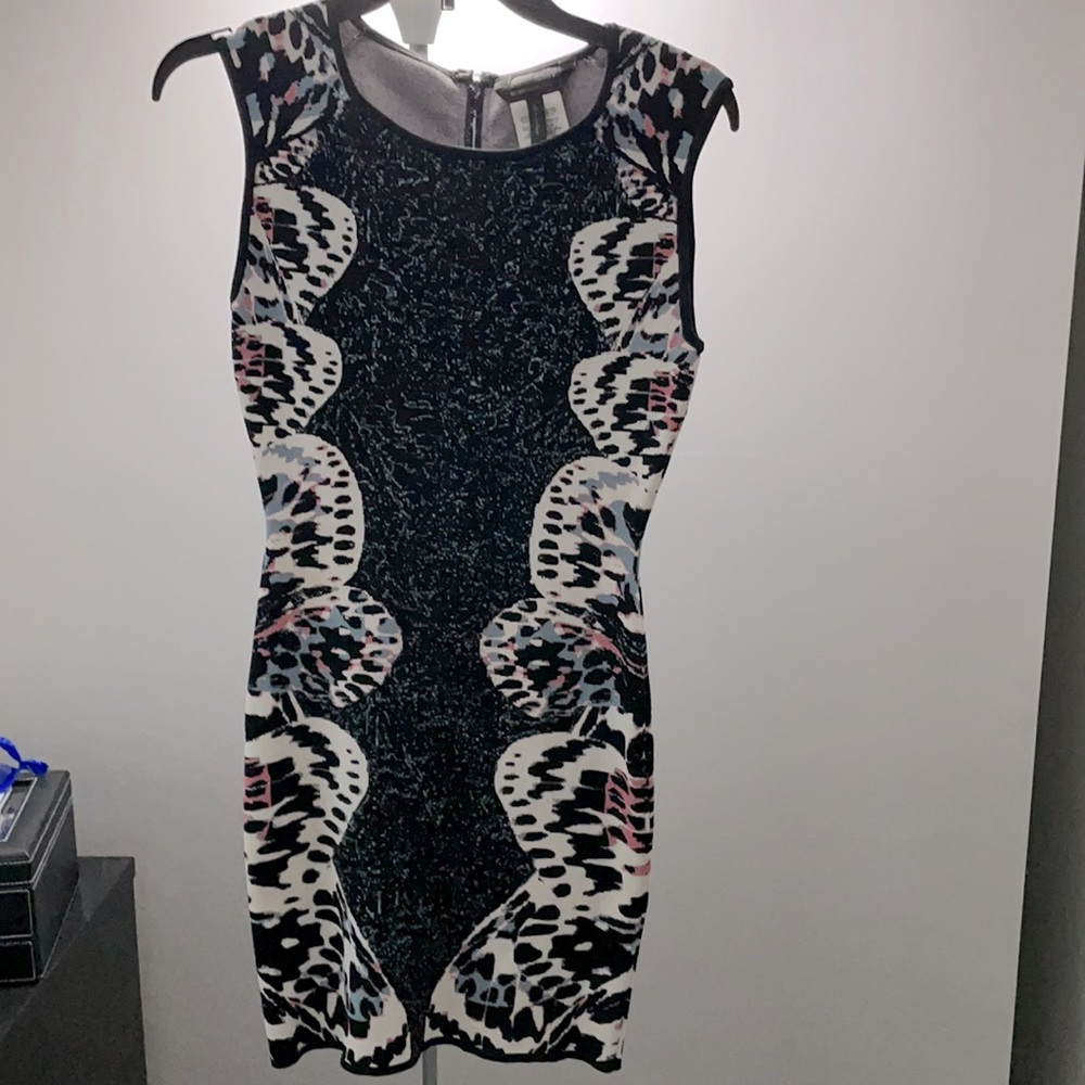 BCBGMAXAZRIA Audrie Butterfly Dress